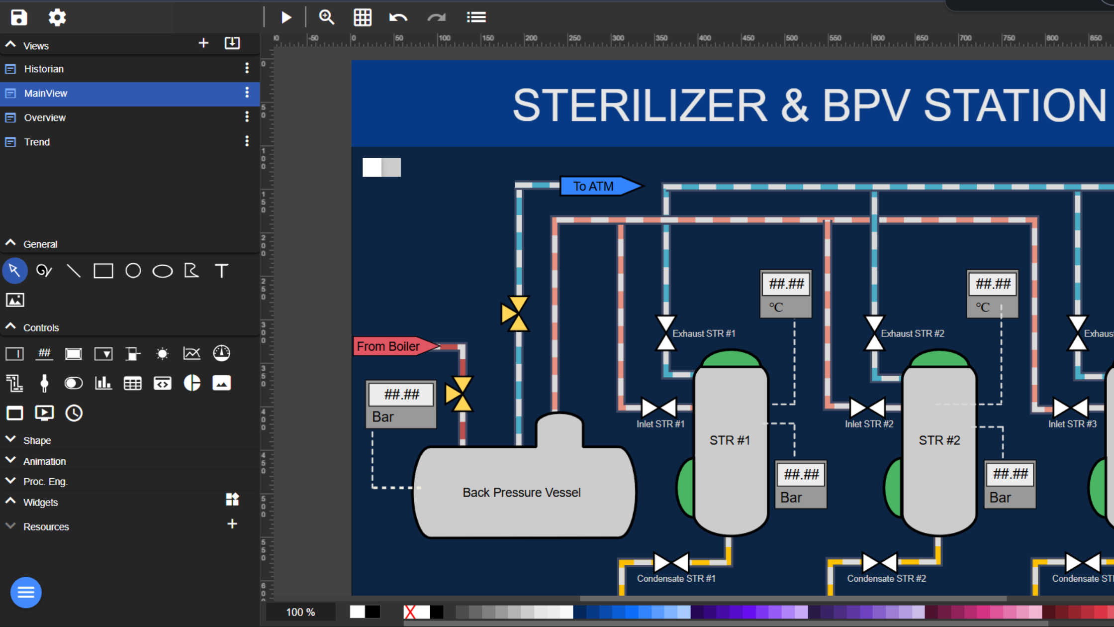 Sterilizer System Diagram